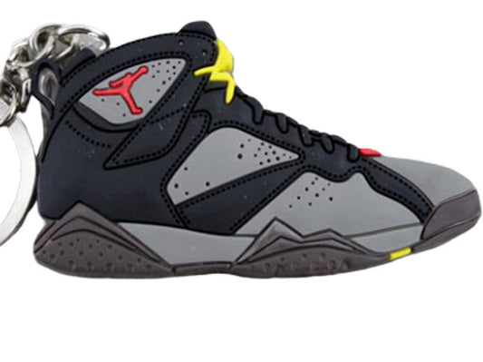 Flat Silicon Sneaker Keychain Jordan 7 - Bordeaux 2011