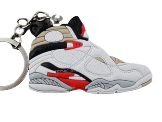 Flat Silicon Sneaker Keychain Jordan 8 - Bugs Bunny