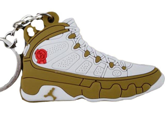 Flat Silicon Sneaker Keychain AJ 9 - Premio Bin