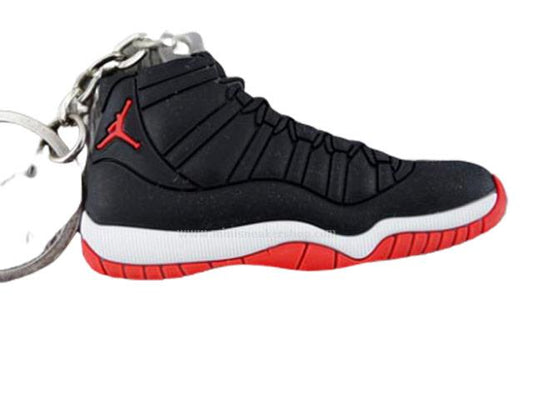Flat Silicon Sneaker Keychain Jordan 11 - Playoffs