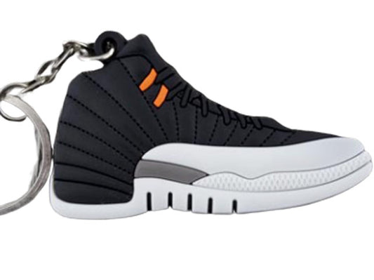 Flat Silicon Sneaker Keychain AJ 12 - Playoffs