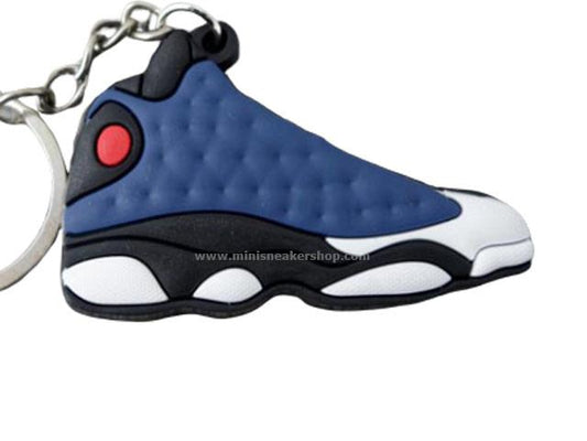 Flat Silicon Sneaker Keychain AJ 13 - Flints