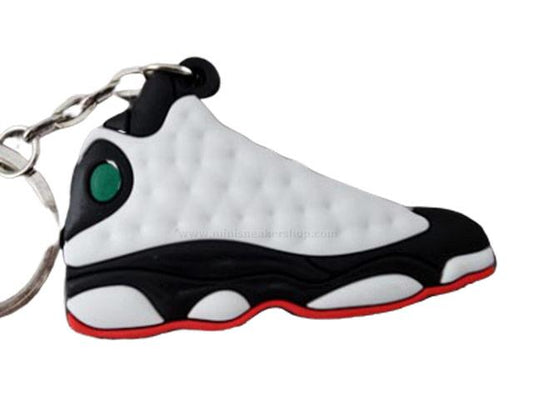 Flat Silicon Sneaker Keychain AJ 13 - He Got Game