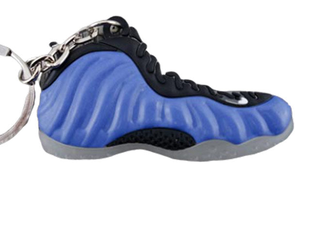 Flat Silicon Sneaker Keychain Foamposite 1 - Blue