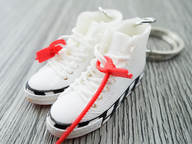 Mini sneaker keychain 3D Converse OW - STRIPE