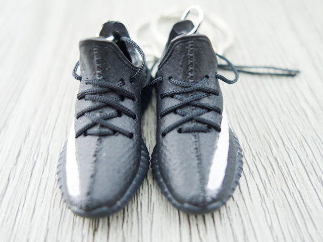 Mini Sneaker Keychains YZY Black and White