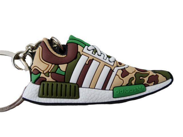 Flat Silicon Sneaker Keychain NMD Camo