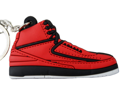 Flat Silicon AJ2 keychain - Red