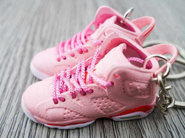 Mini Sneaker Keychains AJ6 Aleali May - Millenium Pink