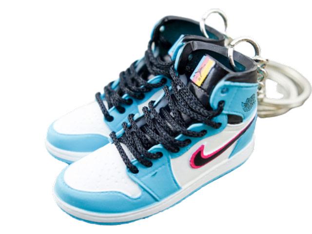 Mini sneaker keychain 3D Air Jordan 1 - South Beach