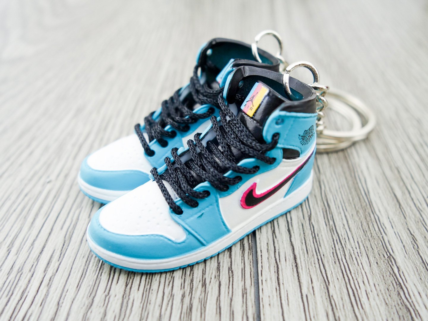 Mini sneaker keychain 3D Air Jordan 1 - South Beach