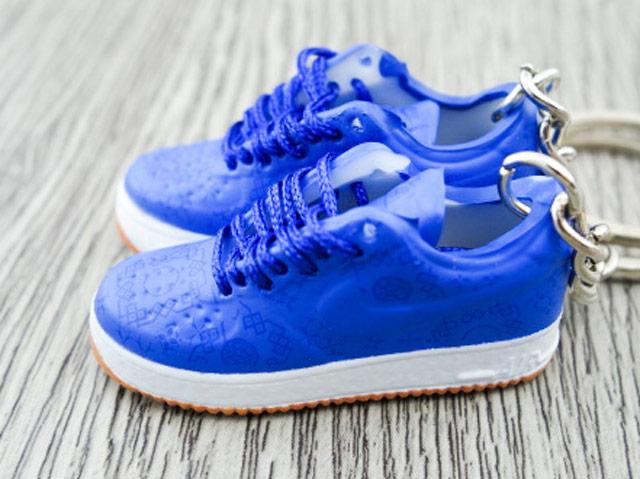 Mini 3D sneaker keychains Air Force 1 x CLOT - Blue