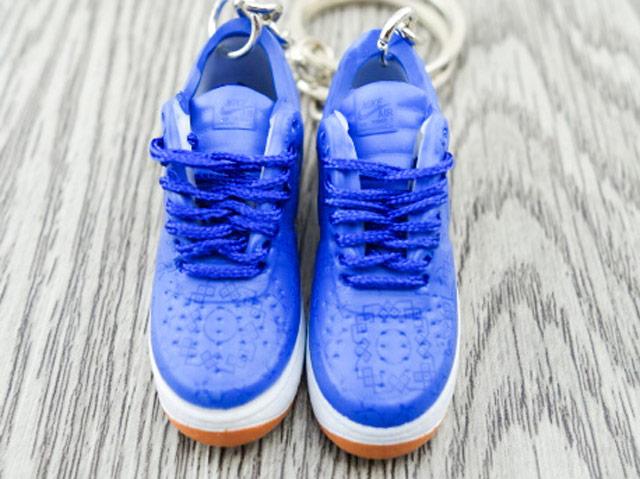 Mini 3D sneaker keychains Air Force 1 x CLOT - Blue
