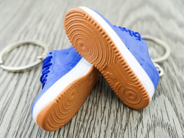 Mini 3D sneaker keychains Air Force 1 x CLOT - Blue