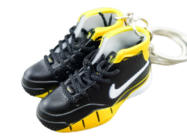 Mini sneaker keychain 3D Kobe 1 Protro Think 16 Black and Yellow