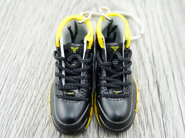 Mini sneaker keychain 3D Kobe 1 Protro Think 16 Black and Yellow