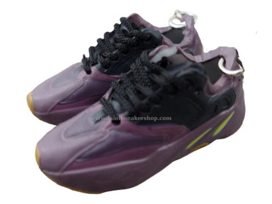 Mini Sneaker Keychains YZY 700 - MAUVE with black laces