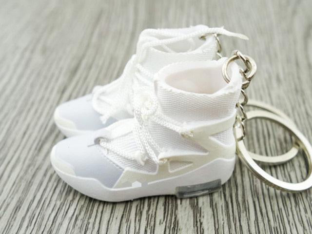 Mini 3D sneaker keychains FEAR OF GOD White
