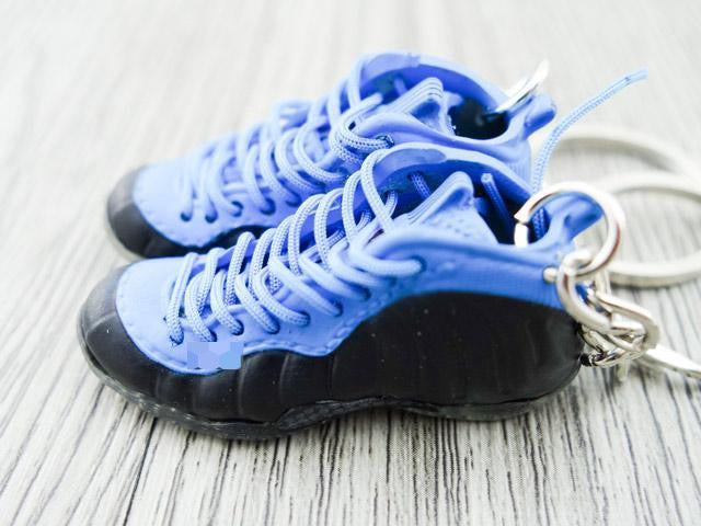 Mini sneaker keychain 3D Foam - Blue/Black