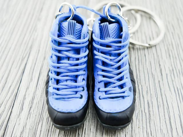Mini sneaker keychain 3D Foam - Blue/Black