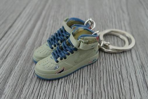mini sneaker keychains Air Force One Tuskegee