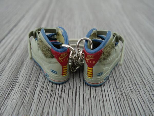 mini sneaker keychains Air Force One Tuskegee