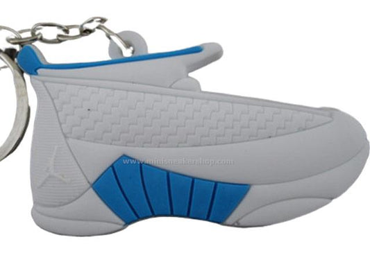 Flat Silicon Sneaker Keychain AJ 15- North Carolina