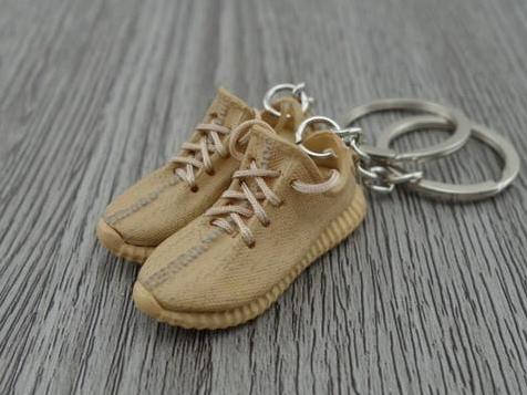 Mini Sneaker Keychains YZY  - Tan