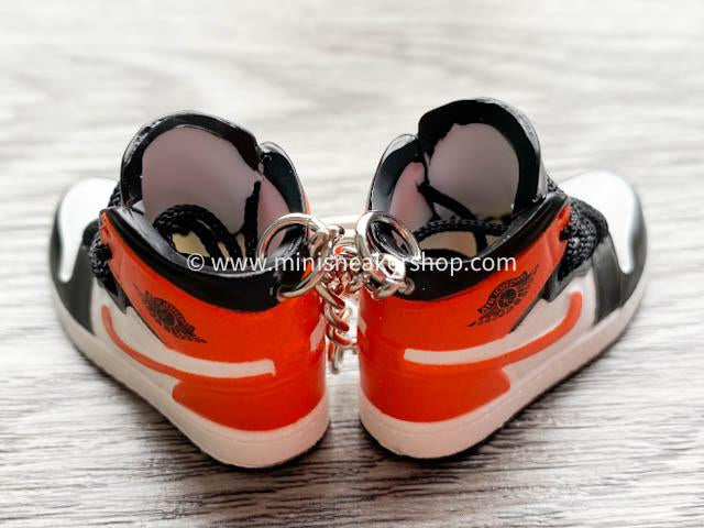 Mini sneaker keychain 3D Air Jordan 1 - Star Fish Orange