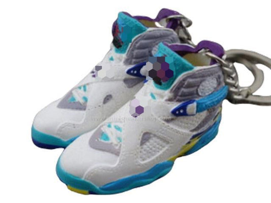 Mini Sneaker Keychains AJ 8 - Aqua revisited (2007)