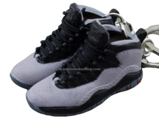 Mini Sneaker Keychains AJ 10 - Space Grey