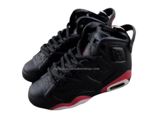 Mini Sneaker Keychains AJ 6 - OG Black Infrared