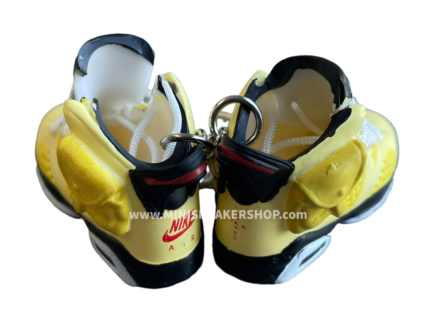 Mini sneaker keychain 3D AJ6 x TS - Mid Yellow