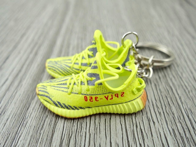 Mini Sneaker Keychains YZY Citrus