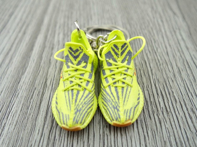 Mini Sneaker Keychains YZY Citrus