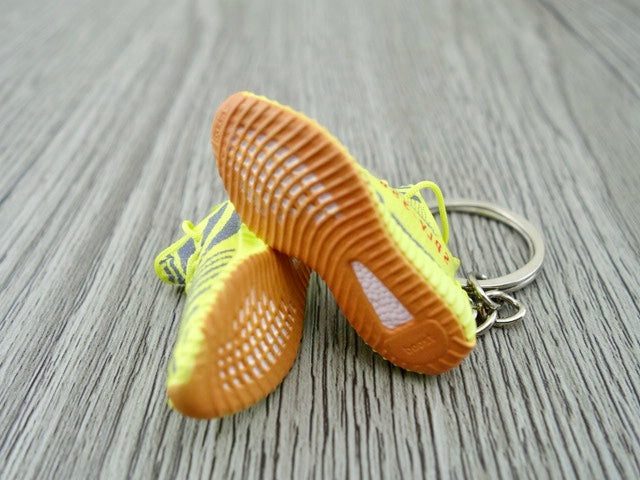 Mini Sneaker Keychains YZY Citrus