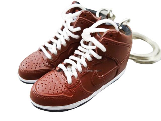 Mini Sneaker keychains Dunk Hi - Brown