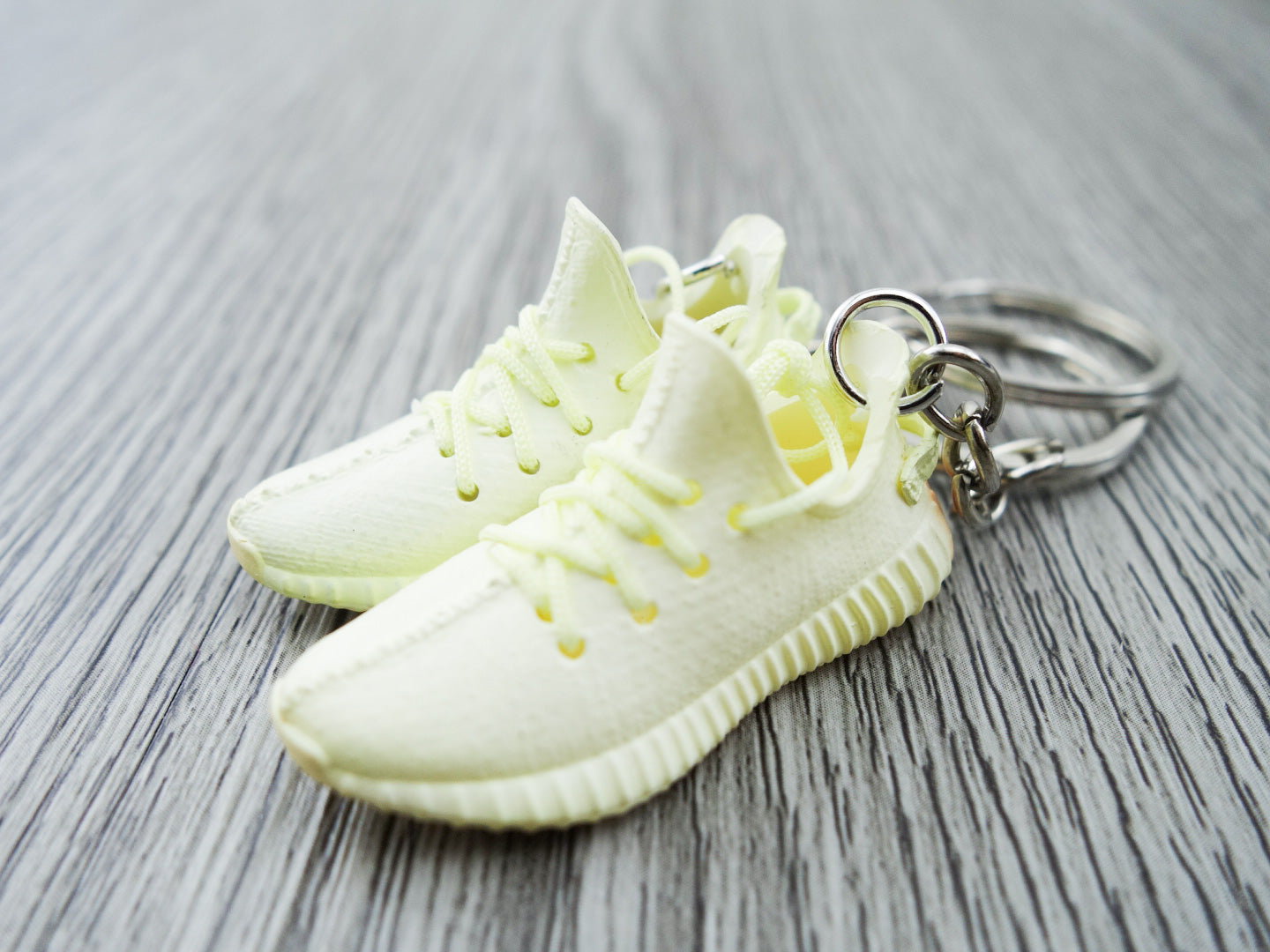 Mini Sneaker Keychains YZY - Ice Yellow