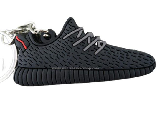 Flat Silicon Sneaker Keychain YZY OG Pirate Black