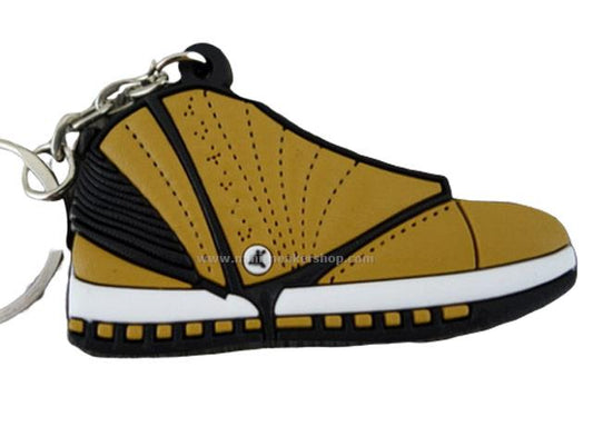 Flat Silicon Sneaker Keychain AJ 16 - Desert