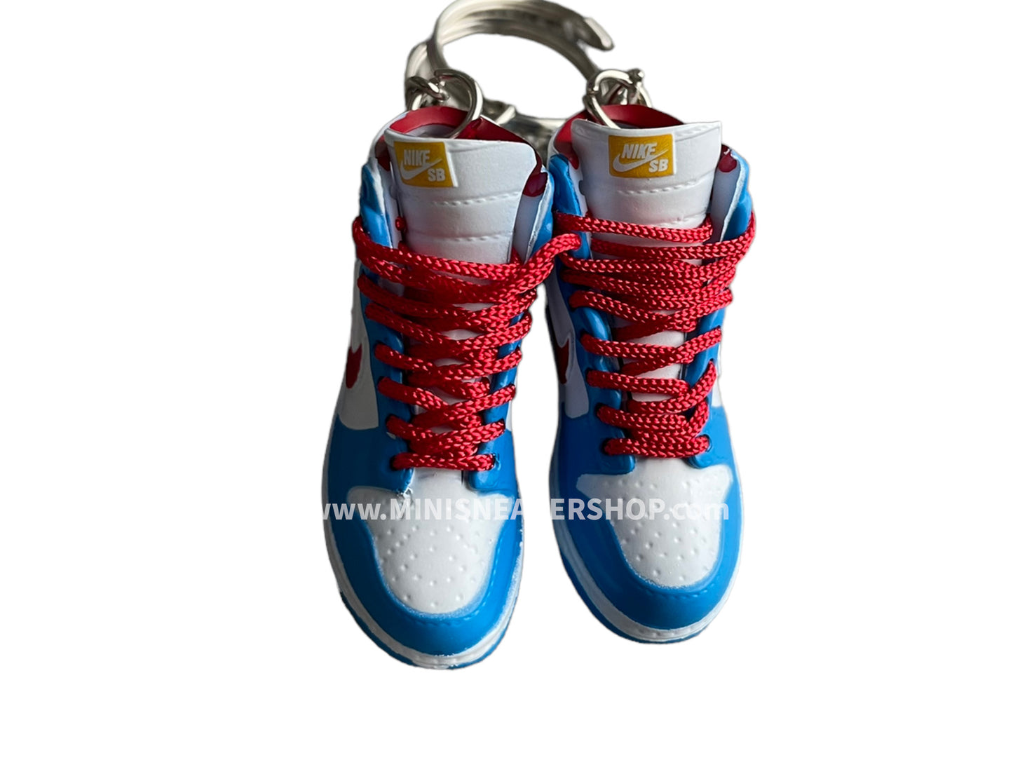 Mini sneaker keychain 3D Dunk - Blue Red White