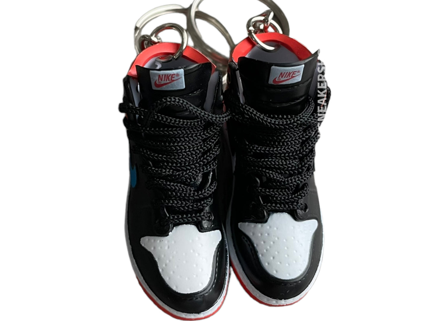 Mini sneaker keychain 3D Dunk - Red Blue