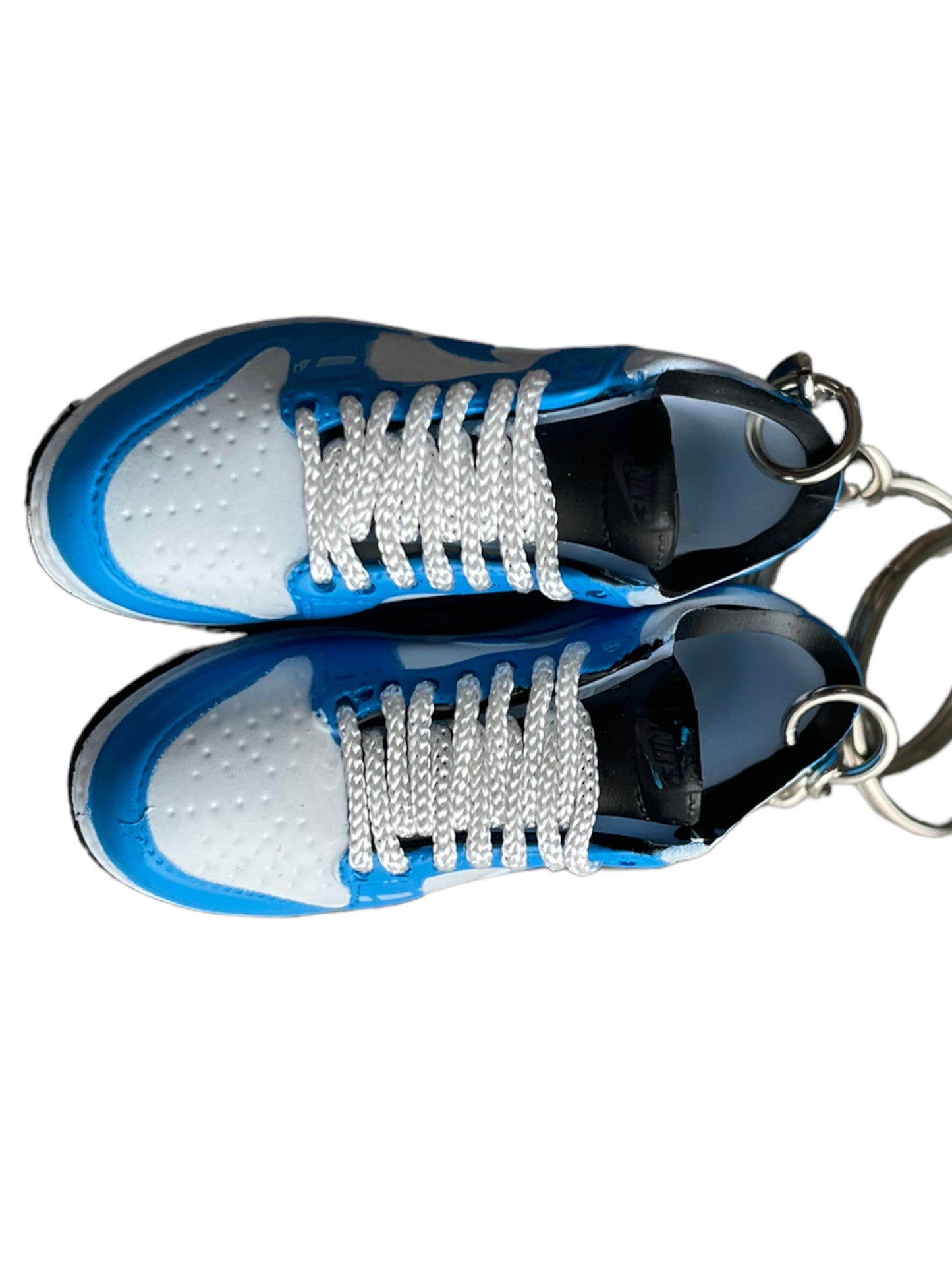 Mini sneaker keychain 3D Dunk - Caution Blue