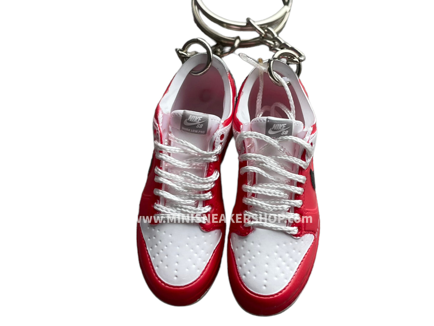 Mini sneaker keychain 3D Dunk - Slam Dunk - Sakuragi White Red