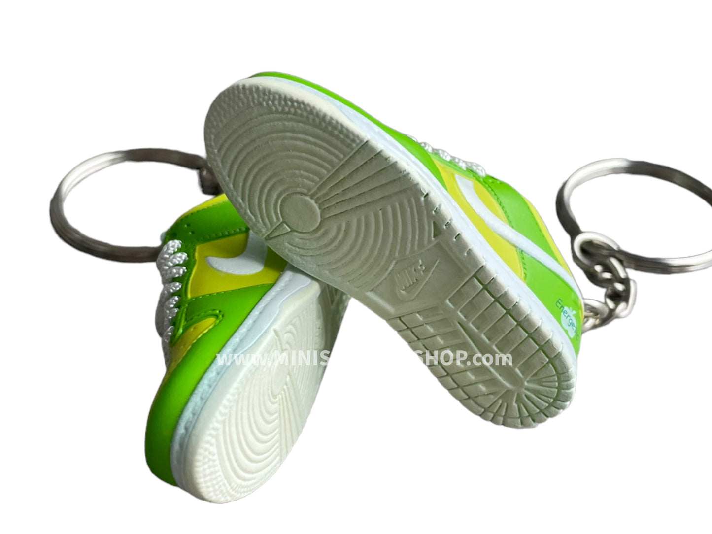 Mini sneaker keychain 3D Dunk -Lime Citrus