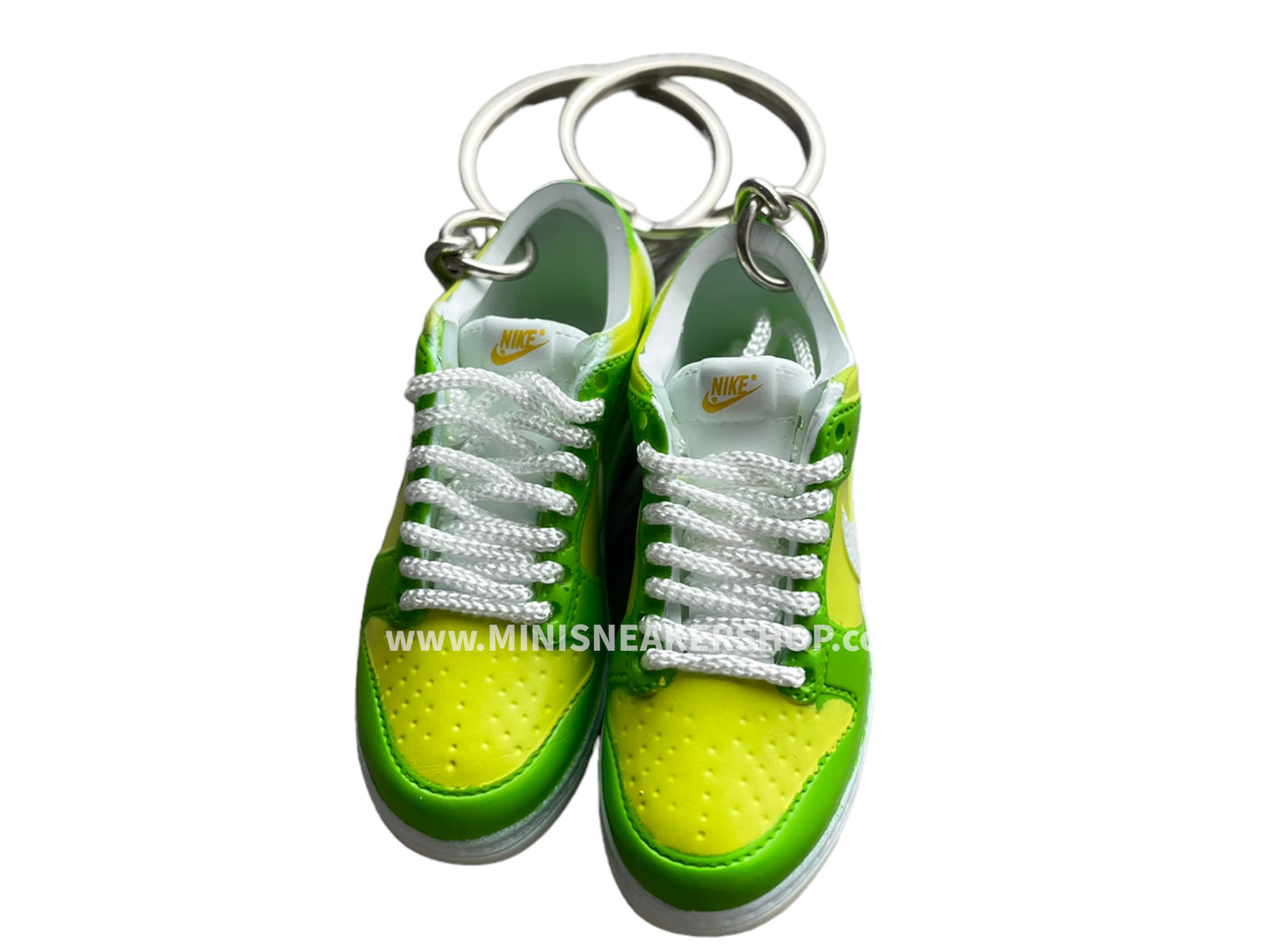 Mini sneaker keychain 3D Dunk -Lime Citrus