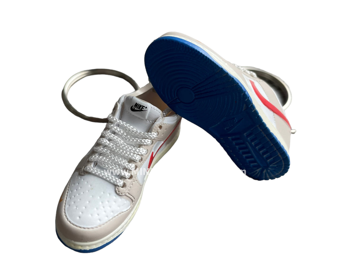 Mini sneaker keychain 3D Dunk - Grey Red