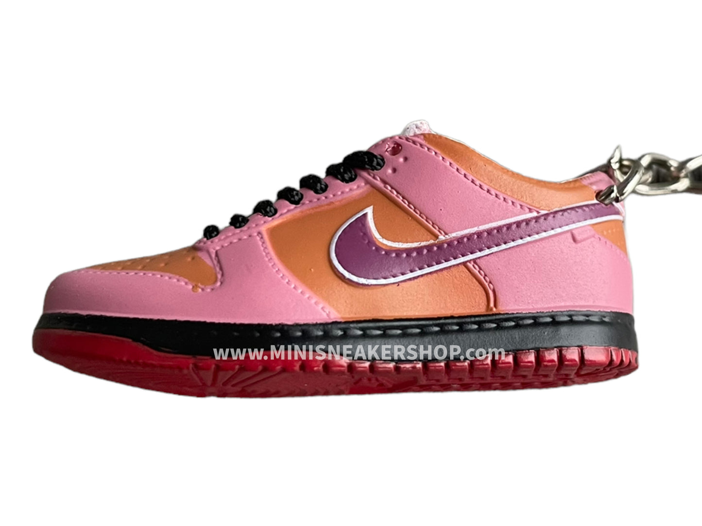 Mini sneaker keychain 3D Dunk - Rose Brown