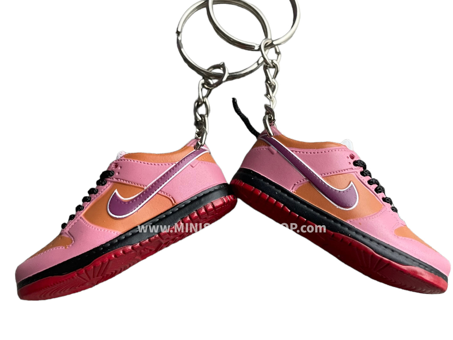 Mini sneaker keychain 3D Dunk - Rose Brown