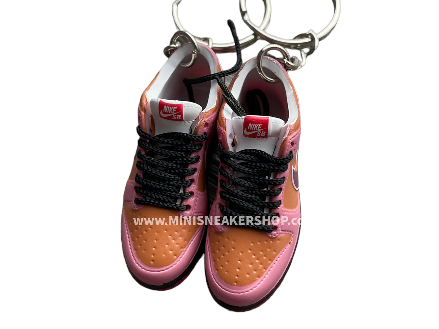 Mini sneaker keychain 3D Dunk - Rose Brown